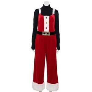 Santa Claus Knit Jumpsuit - Juniors Small